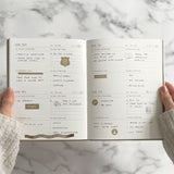 Blush & Gold Daily Self-Care Journal - Almond