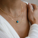 Wanderlust Life - Mohave Turquoise Fine Cord Necklace