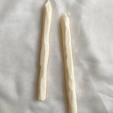 SoieLondon Tapered Candlestick - White (set of 2)