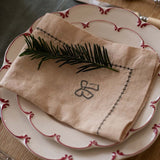 Avery Row Embroidered Linen Napkins - Natural (set of 4)