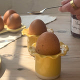 Frilly Egg Cup - Sunshine Yellow