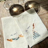 Napkin Set - The Tower & Oyster Cheers