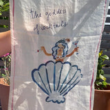 Linen Tea Towel - Goddess of Cocktails