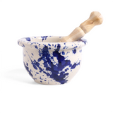 Pestle & Mortar - Blue Splatter