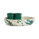 Olive Dish - Blue or Green Splatter